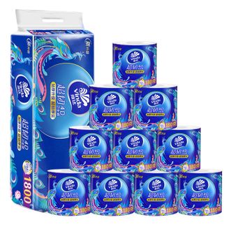 维达  卷纸  4层180克卫生纸实惠装厕纸家用厕所纸巾手纸有芯大卷家庭装