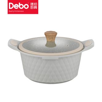 德铂（Debo）  摩纳哥汤锅家用大容量铝合金汤锅24cm 炖煮焖煲多功能不粘汤锅DEP-817