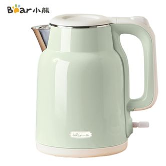 小熊/Bear  烧水壶1.5L大容量电热水壶电水壶家用智能双层防烫自动断电极速烧水