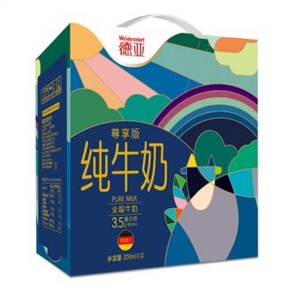 德亚  营养早餐奶3.5蛋白质全脂牛奶200ml*10(德国进口