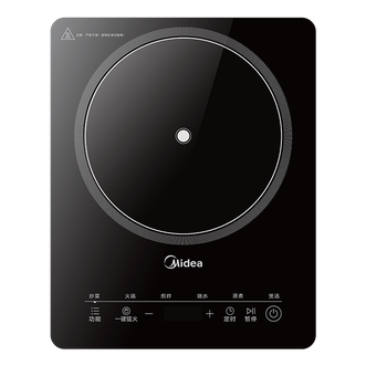 美的/Midea  电磁炉家用 2200w匀火速热 一键猛火 无锅检测 防刮耐磨玻璃面板 家用电磁炉