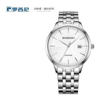 罗西尼/Rossini  手表 男表 国表 石英表 商务表（白盘钢带男款：5911WO1A）