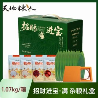 天地粮人  甄制招财进宝系列-满 1.07kg 杂粮礼盒  节日送礼 新鲜谷物