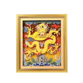 故宫文具  龙腾盛世 立体拼图 纸雕画  国潮中国风故宫博物院故宫文创设计  龙腾盛世拼图纸雕画