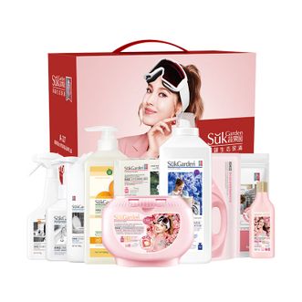 蔬果园/SukGarden  大师调香繁花系列高端家清礼盒 大师调香品牌礼盒超大10件套 洗衣凝珠洗衣液果蔬餐具净洁厕剂油污净马赛皂