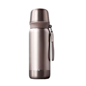 TKK  悦途子弹头保温杯外出便携式316不锈钢泡茶水杯500ml  粉砂金  TKK2035
