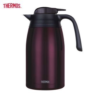 膳魔师（THERMOS）  保温壶家用2L大容量办公热水瓶暖壶304不锈钢真空水壶-棕色