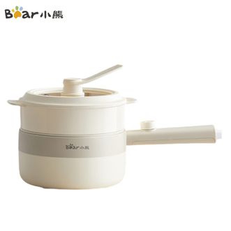 小熊/Bear  电煮锅小电锅宿舍小锅电热锅学生宿舍泡面小火锅多功能多用途1.6L配蒸笼