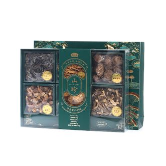 燕之坊 山珍礼盒560g 鹿茸菇姬松茸银耳黄花菜精选六款菌菇礼盒