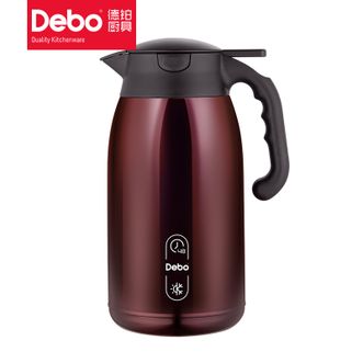 德铂（Debo）  乔伊纳保温壶 家用2.1L大容量旅行保温水壶不锈钢水壶 DEP-851红色