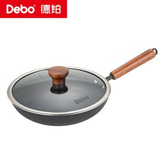 Debo  德铂钛极无涂层煎锅 28cm 不开锅 不用养 高含钛