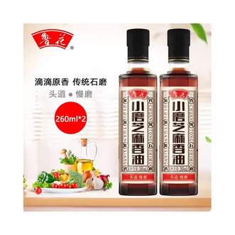 鲁花  小磨芝麻香油260ml 家用厨房调味品火锅蘸料纯芝麻油石磨