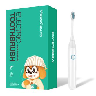 米狗（MEEE GOU）  声波电动牙刷家用成人情侣男女全身水洗细软毛刷头牙刷电池款 MX213