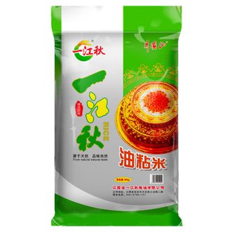 一江秋长粒香油粘米10KG江西农家香米饭团专用米新米20斤装