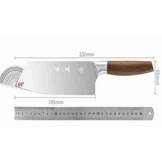 张小泉  寻味系列切片刀用菜刀厨房刀具木柄刀具