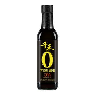 千禾 酱油 280天特级生抽 酿造酱油500mL 不使用添加剂