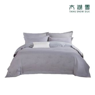 太湖雪  床上用品 暮云220*240cm 亲肤 耐磨 透气 专柜同款 纯棉印花四件套 1.8米床 新疆棉 床单*1/被罩*1/枕套*2