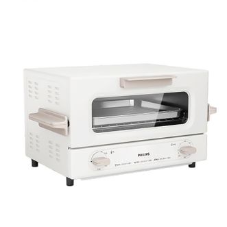 飞利浦/Philips  迷你电烤箱  家用12L容量小烤箱  上下独立控温  HD3200/20  胡椒白