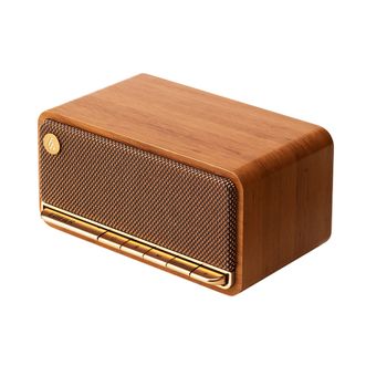 漫步者/EDIFIER  高品质复古蓝牙音箱 便携无线桌面音响低音炮M230棕色 经典木质箱体/琴键式按键