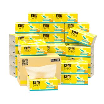 斑布/BABO  竹轻系列抽纸三层90抽40包XS码（122*190）