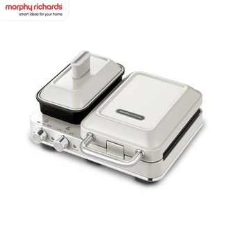摩飞 /Morphy Richards  轻食早餐机家用迷你多功能电饼铛双区料理轻食机三明治机面包煎烤机华夫饼机吐司压烤机
