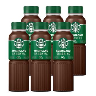星巴克  Starbucks星选 即饮咖啡 美式270ml*6瓶 瓶装咖啡饮料