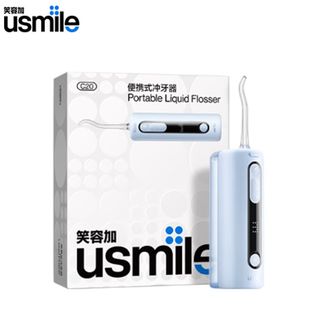 笑容加 (usmile)  冲牙器C20【镜湖蓝】 洗牙器牙齿冲洗器 伸缩便携式冲牙器