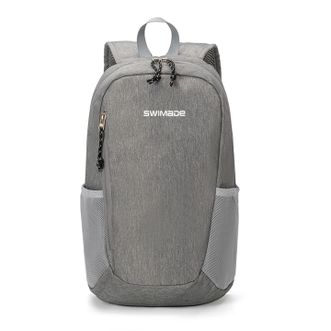 瑞制  RZ-7313 灰色男女户外运动双肩包轻便防水旅行包精细包边，高密织带