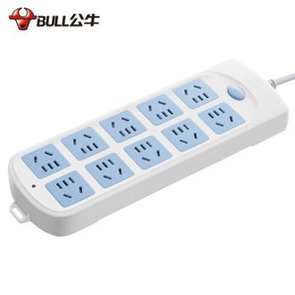 公牛（BULL）  家用插座 插排 接线板 拖线板 10位  GN-605 总控3米