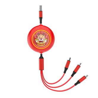 沃品/WOPOW 太空舱伸缩100W快充 一拖三 LC027 沃品/WOPOW 太空舱伸缩100W快充 一拖三 LC027