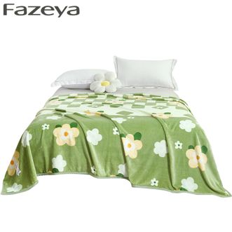 彩羊（Fazeya）  法莱绒毯-春和景明 双面加厚亲肤法兰绒毯 一毯多用保暖舒适细腻180*200cm 带礼盒包装