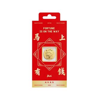 ROCK  手机黄金贴片万能贴足金2mg贴纸背贴摆件-马上有钱
