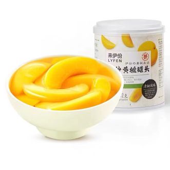 来伊份LYFEN  黄桃罐头312g*12罐 新鲜水果罐头办公室休闲零食方便速食