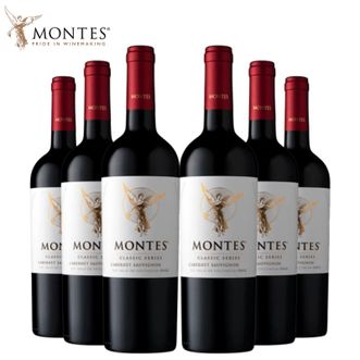 MONTES  蒙特斯天使赤霞珠干红葡萄酒 750ml6支 整箱装
