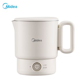 美的/Midea  便携烧水壶电水壶折叠电热水壶烧水杯旅行不锈钢电热水杯养生冲奶学生泡面杯