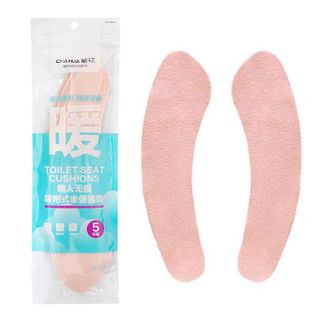 茶花  马桶垫 懒人无痕吸附式坐便器垫（5对装）