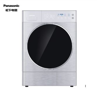 松下/Panasonic  9KG大容量热泵式滚筒家用 纳米水离子护衣 三重过滤烘护机NH-9098P
