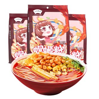 只投螺碗  柳州螺蛳粉350克火鸡酱口味*3袋