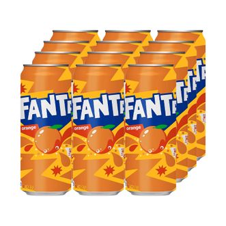 可口可乐  芬达橙味碳酸饮料500ml*12瓶网红饮料饮品整箱进口饮料