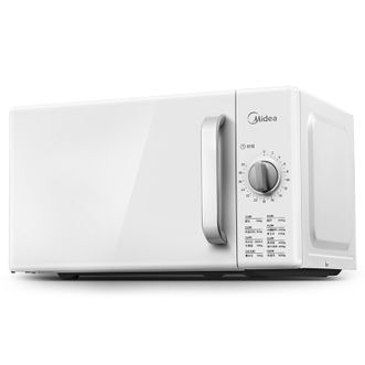 美的（Midea）微波炉家用 转盘式快捷加热白色 M100