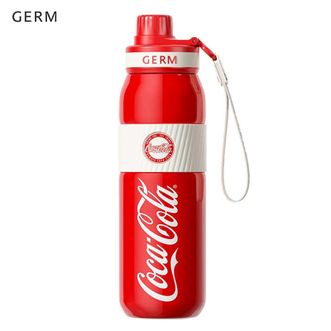 格沵/germ  保温杯可口可乐联名男女士元气运动杯子580ml容量吸管潮流水杯可乐红