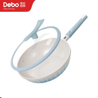 Debo  德铂埃菲尔炒锅有含钛无涂层不粘多用途煎炒菜锅家用28cm