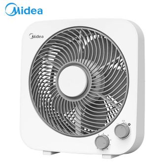 美的/Midea  转页扇家用电风扇鸿运扇台式学生宿舍轻音柔风定时自动导风KYT25-22MW