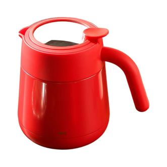 AKS  拎拎壶保温壶大容量保温瓶焖茶壶暖水壶咖啡壶 红色 800mL（陶瓷涂层内胆） AKS663-CR