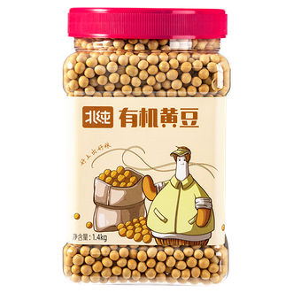 北纯  有机黄豆1.4kg（瓶装）
