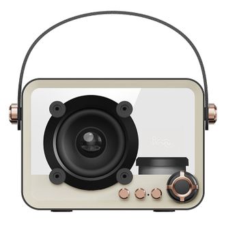 幻响（i-mu）  黑晶复古蓝牙音箱 HIFI音效无线音响低音炮M08 可插卡时尚氛围灯小音箱