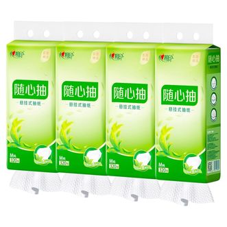 心相印  抽纸悬挂式 茶语精选4层320抽*4提