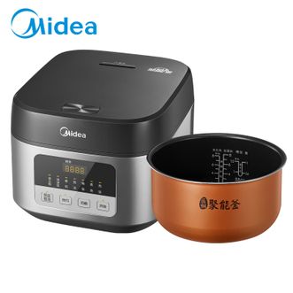 美的/Midea  电饭煲  家用4L容量金属拉丝机身智能定时预约电饭煲  MB-TQ451