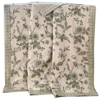 洁丽雅/Grace  全棉棉花夏被夏凉被空调被薄被被子棉花被全棉夏被 YRJLY-ZMX2（秋水薄荷）150*200cm