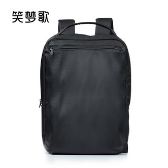 笑梦歌  时尚轻便双肩包MG8016 电脑包出差双肩背包 时尚黑